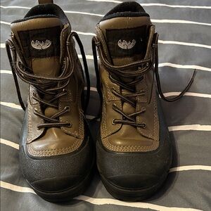 Brown and Black Women's Hiking Boots